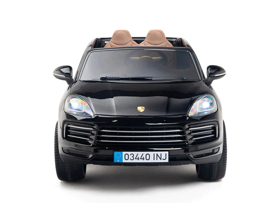 12V Kids Ride On Porsche Cayenne Electric SUV Car EVA Rubber Wheels 1 Mini Moto Toys