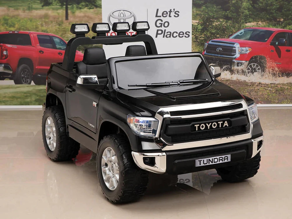 12 volts Kids Battery Powered Remote Control SPECIAL EDITION Toyota Tundra Ride On Truck - Black