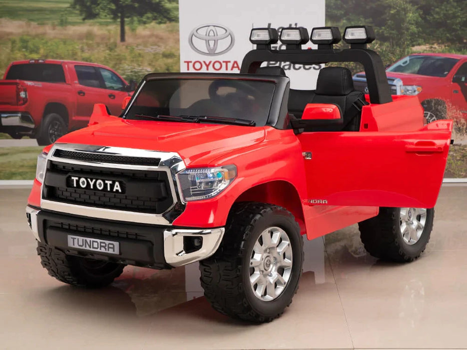 12 volts Kids Battery Powered Remote Control SPECIAL EDITION Toyota Tundra Ride On Truck - Red