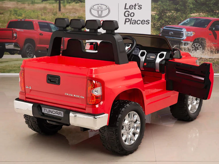 12 volts Kids Battery Powered Remote Control SPECIAL EDITION Toyota Tundra Ride On Truck - Red