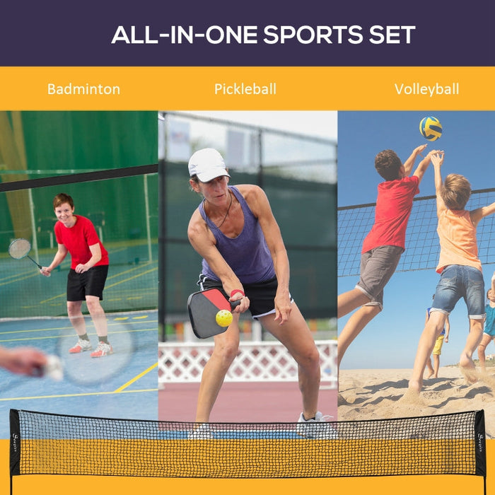 Badminton Pickleball Volleyball Badminton Height Adjustable Game Set