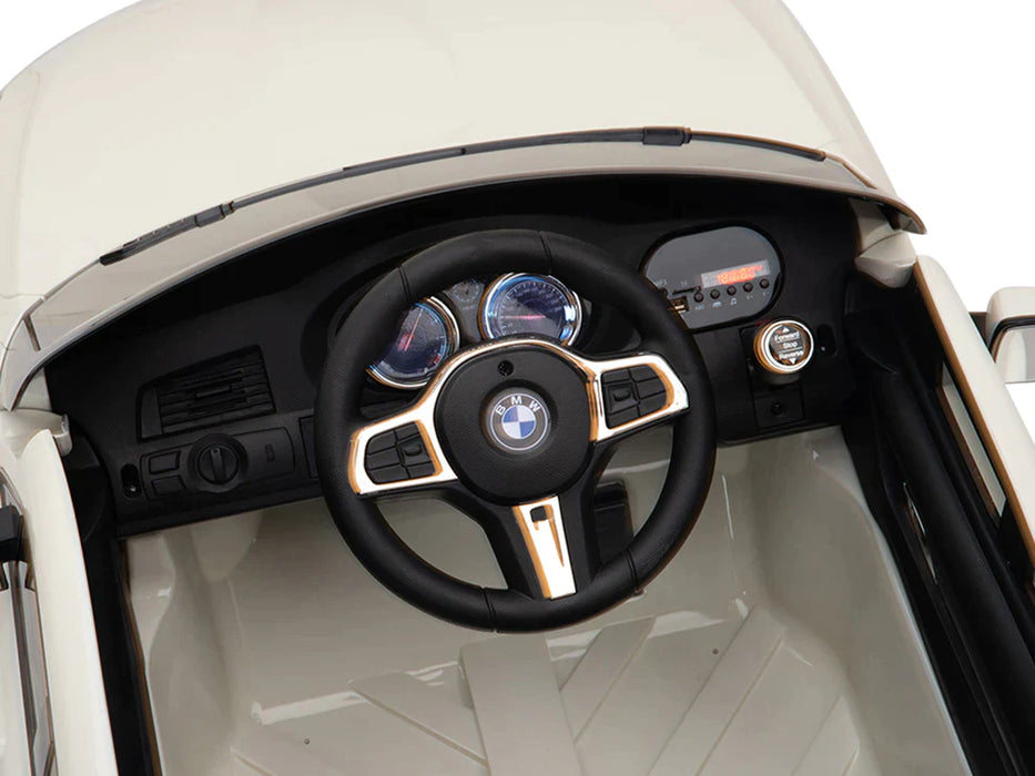 Mini Moto Toys BMW 6 Series GT 12V Kids Electric Ride On Car Remote White